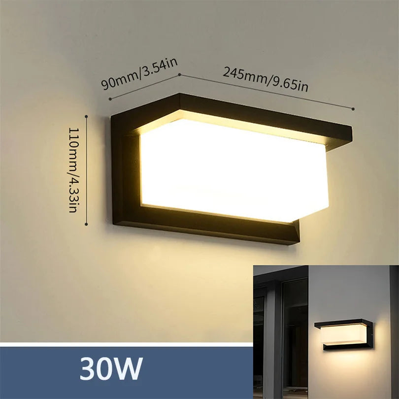 LED Motion Sensor Outdoor Wall Light