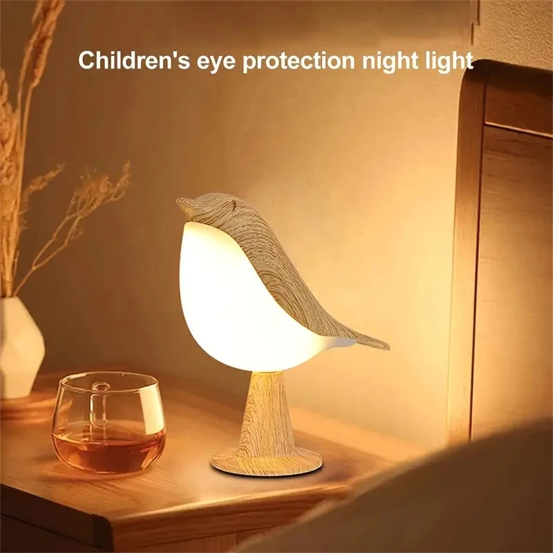 Wooden Bird Night Lights LED Touch