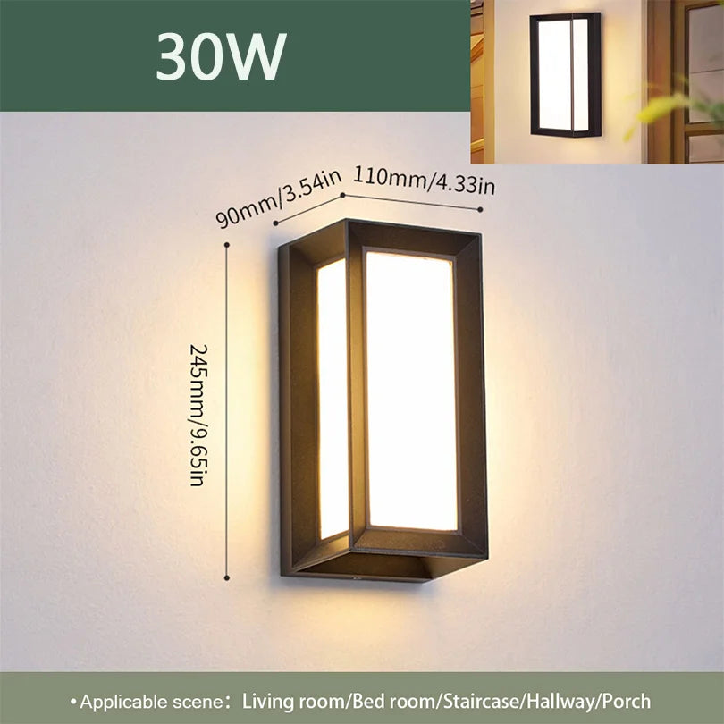 LED Motion Sensor Outdoor Wall Light