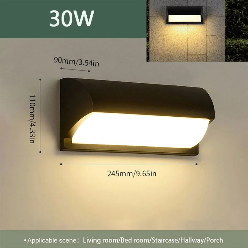 LED Motion Sensor Outdoor Wall Light