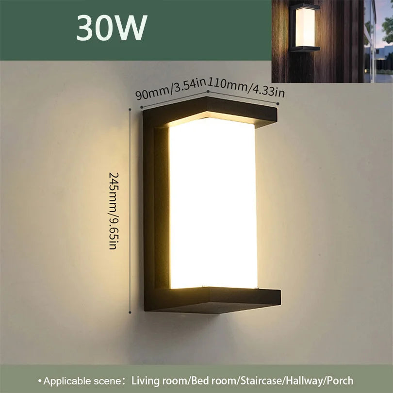 LED Motion Sensor Outdoor Wall Light