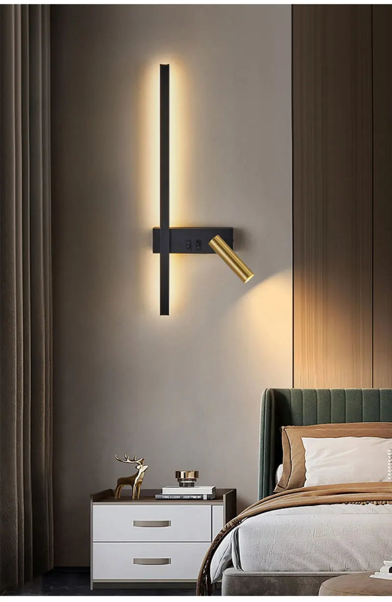 Nordic minimalist modern wall light