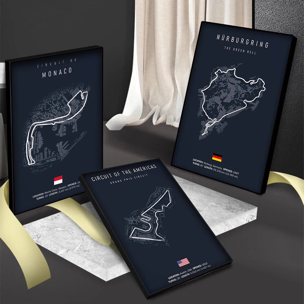 Formula1 Track Circuit Canvas