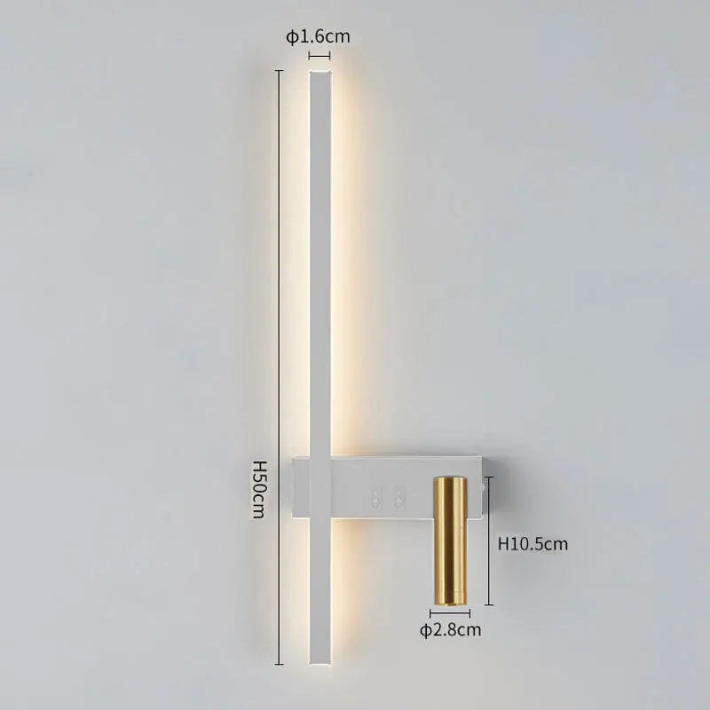 Nordic minimalist modern wall light