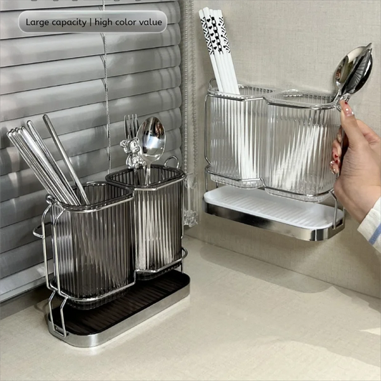 Wall Mounted Kitchen Cutlery Organiser