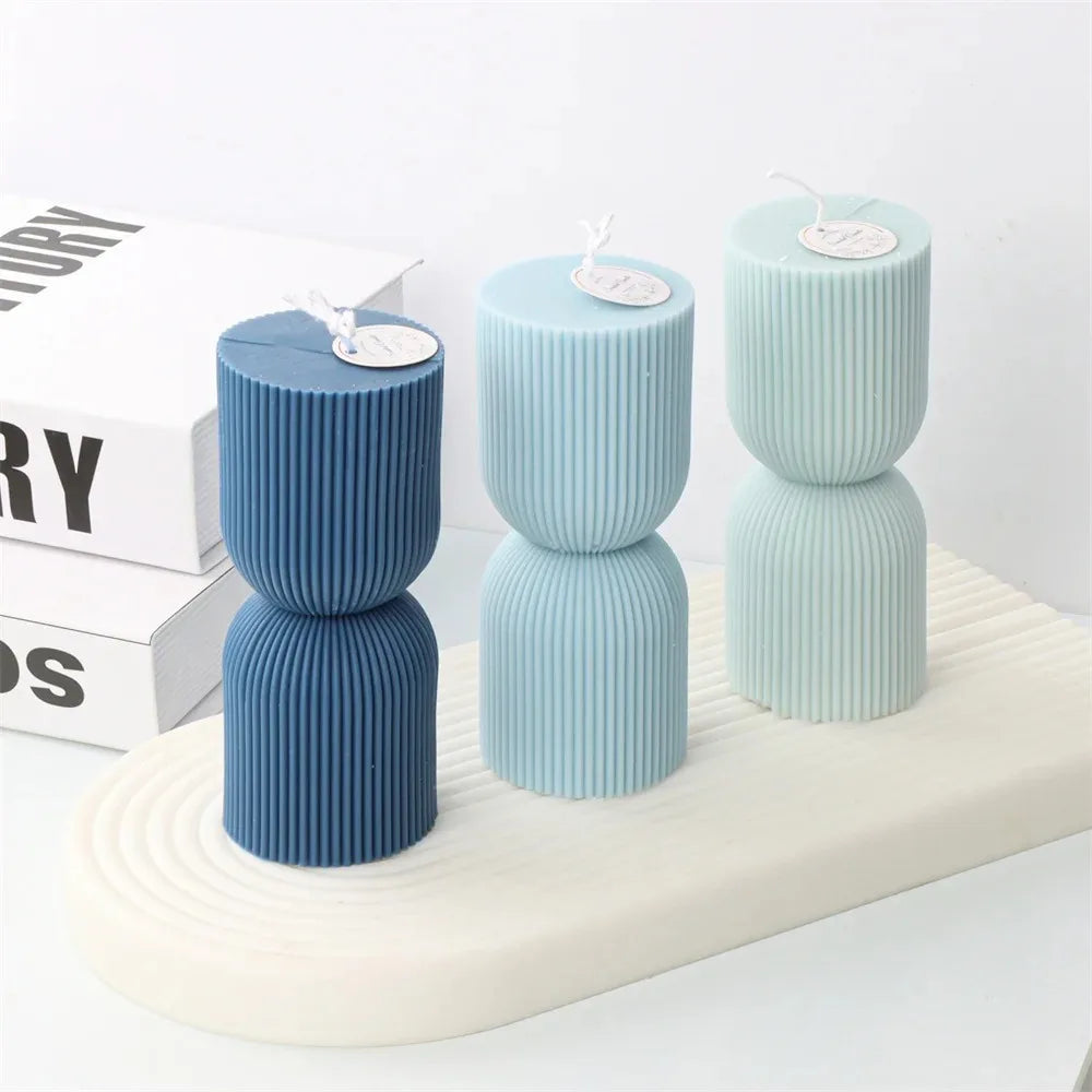 Stripe Pillar Candle MOULD