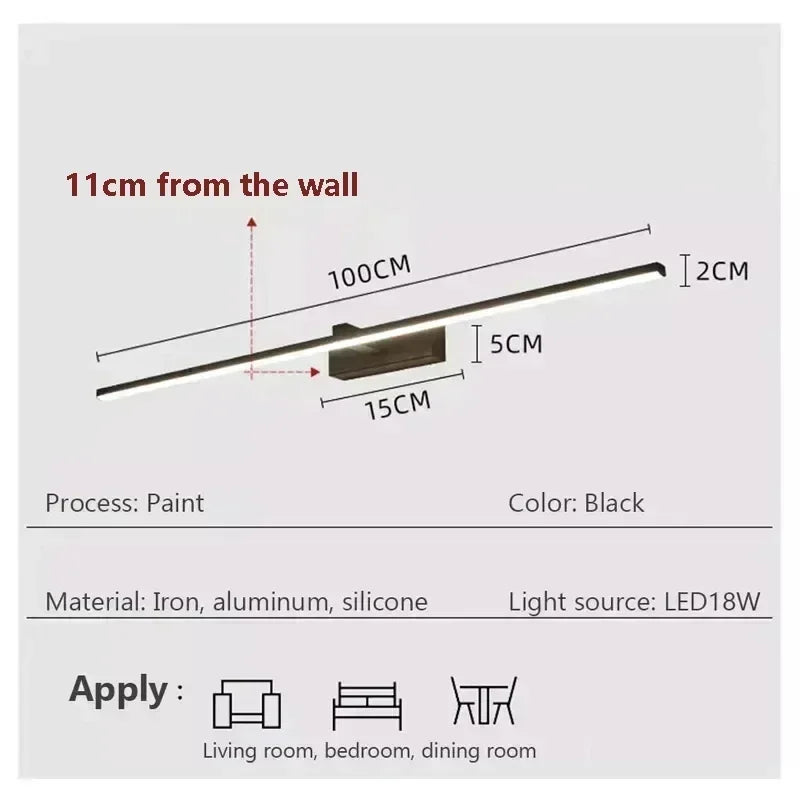 Sleek LED Wall Lamp