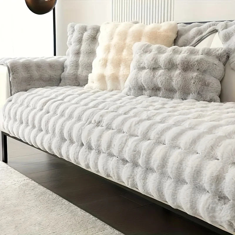 Plush Sofa Slipcover