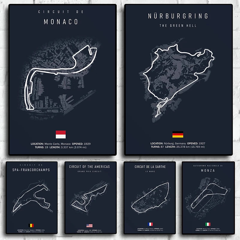 Formula1 Track Circuit Canvas