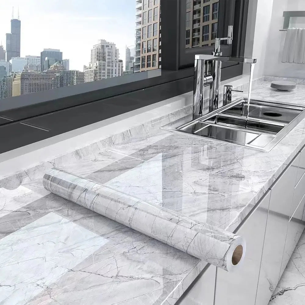 Marble Oil-Proof Wallpaper Roll