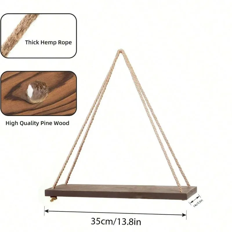 Wall Mounted Wooden Swing