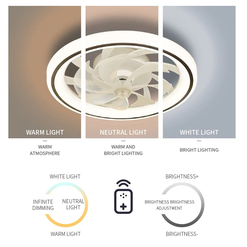 Smart Ceiling Fan + LED Light