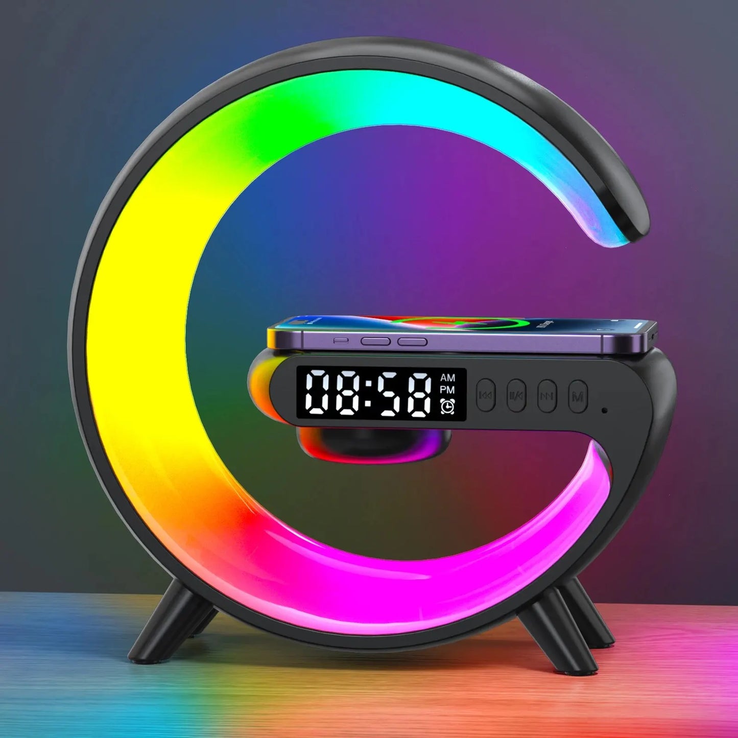 LED Smart Wake Up Light RGB Night Light with Wireless Speaker