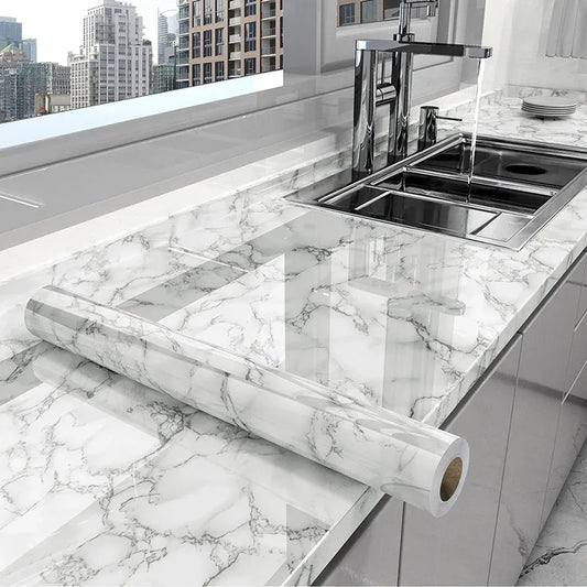 Marble Oil-Proof Wallpaper Roll