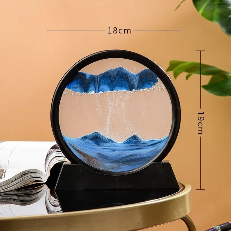 3D Hourglass Quicksand Moving Sand Art