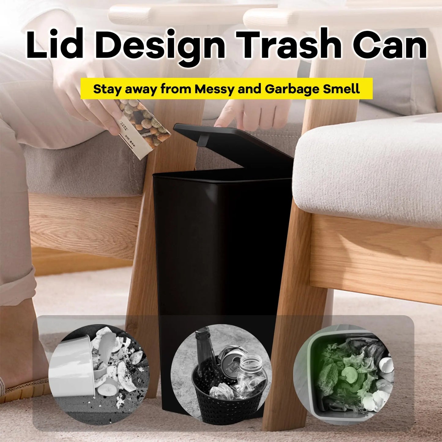 Bathroom Trash Can-10L