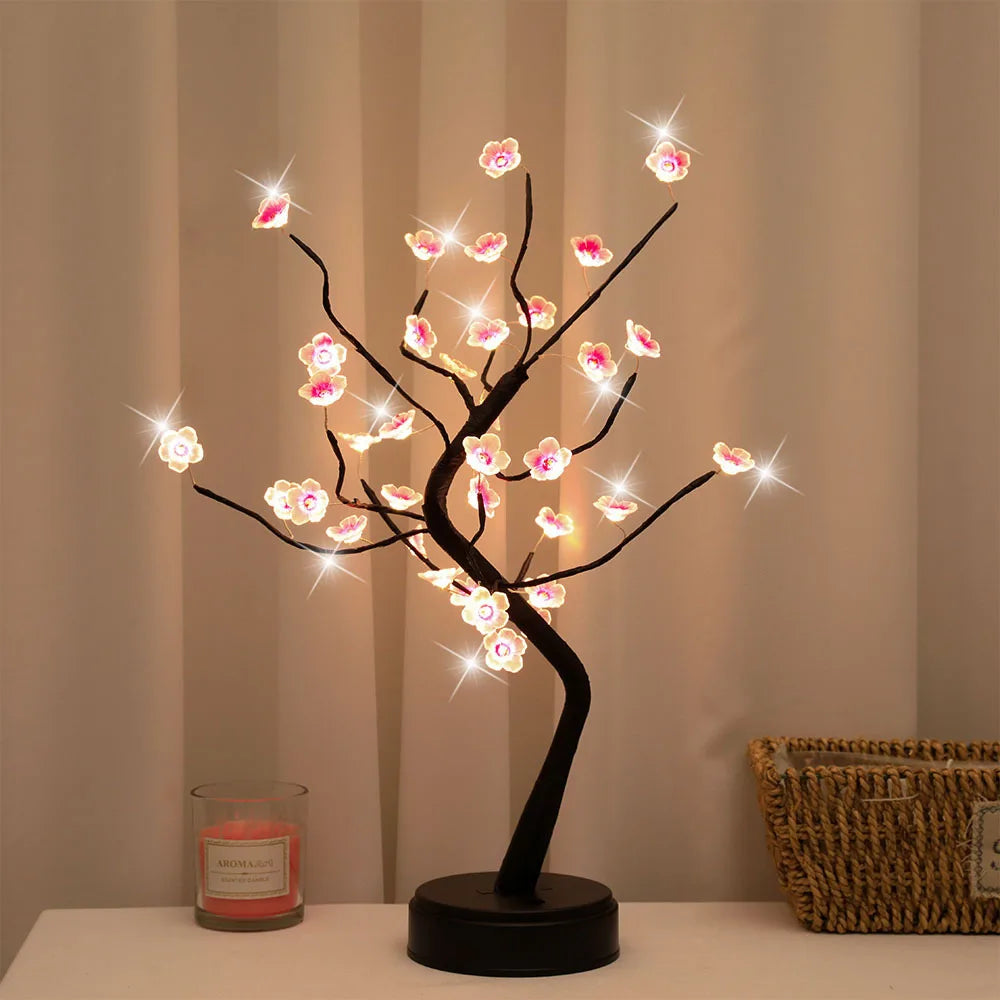 USB/ Battery Powered TableTop Tree Night Light