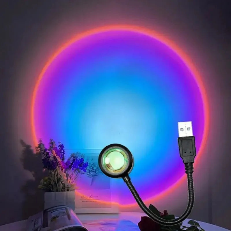 RGB USB Sunset Projection Lamp