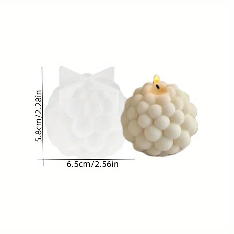 3D Silicone Bubble Candle MOULD