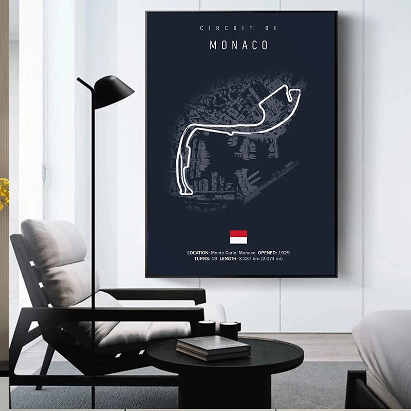 Formula1 Track Circuit Canvas