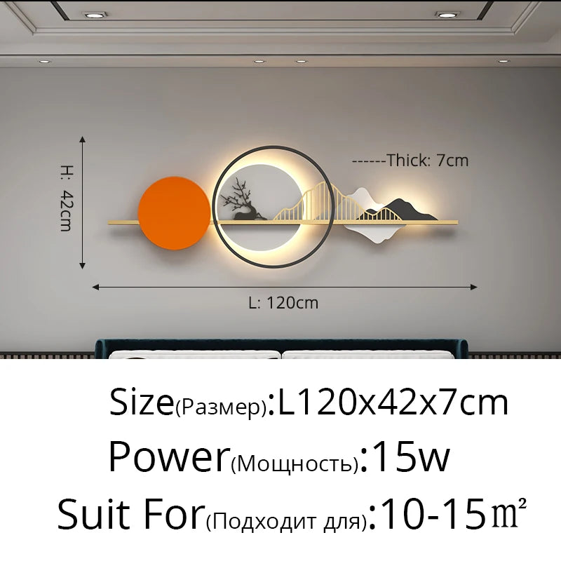 Creative Long Modern LED Wall Light