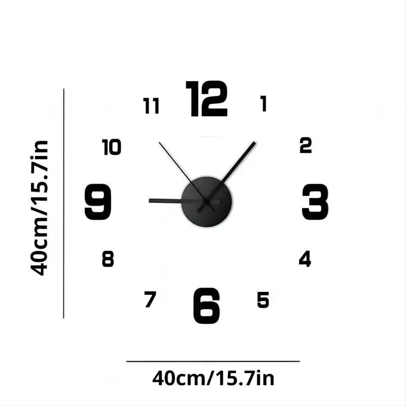 3D Frameless DIY Clock