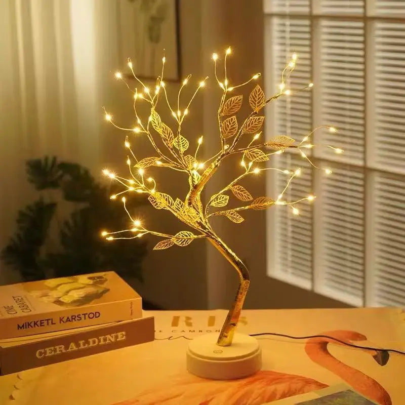 USB/ Battery Powered TableTop Tree Night Light