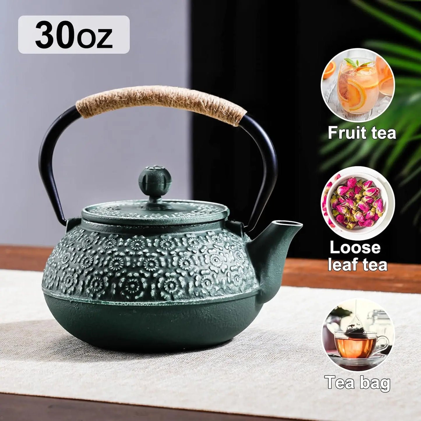 Household Cast Iron Teapot Sakura Pattern