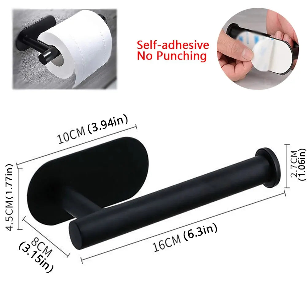 No Drill Toilet Paper Holder