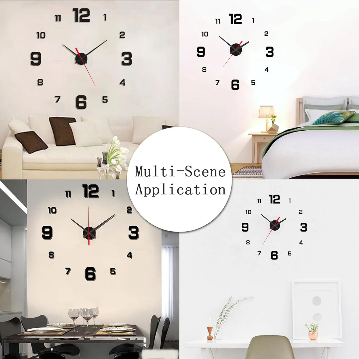 3D Frameless DIY Clock