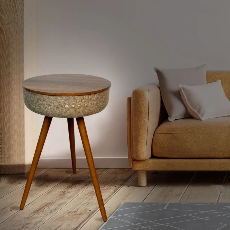 Smart Wireless-Charging Coffee Table with In Built Bluetooth Speaker