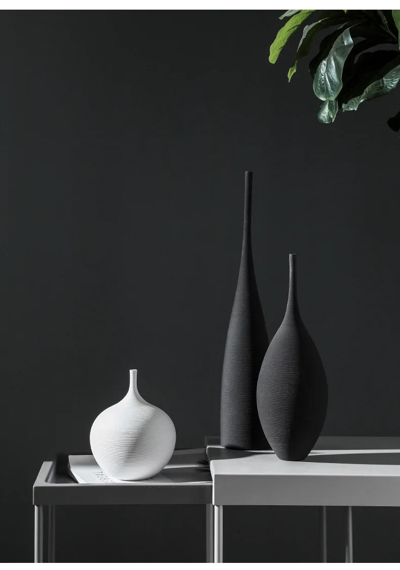 Minimalist Handmade Ceramic Art Zen Vase