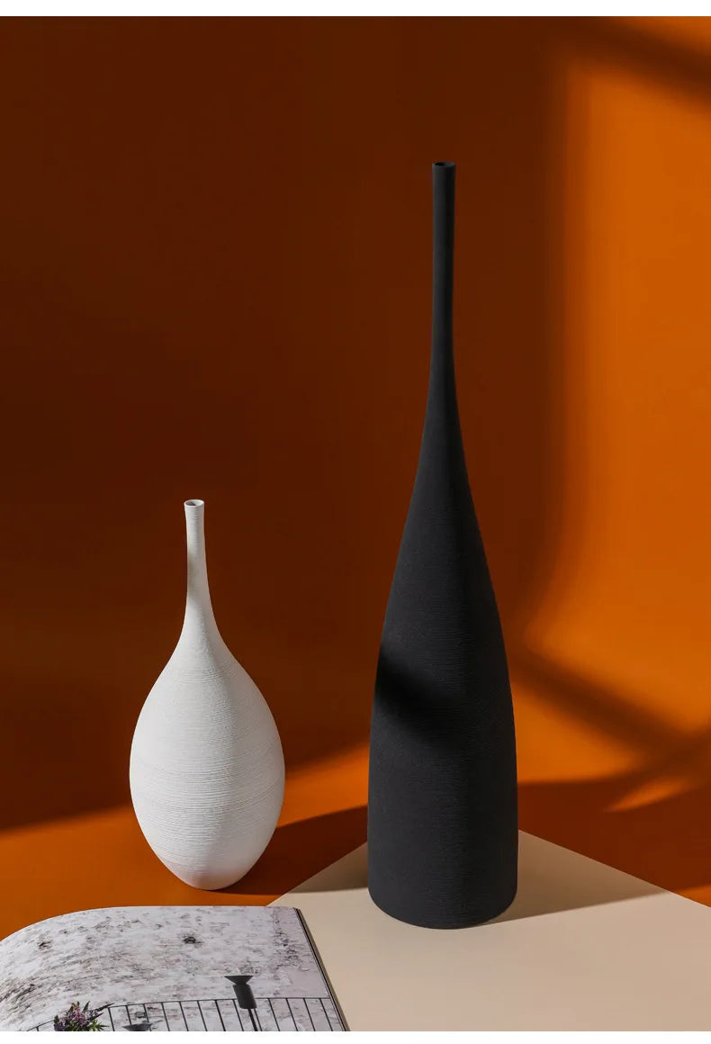 Minimalist Handmade Ceramic Art Zen Vase