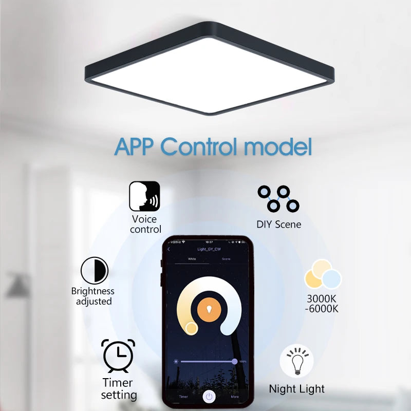 Smart LED Ceiling Lamp - App Voice Control Alexa/Google