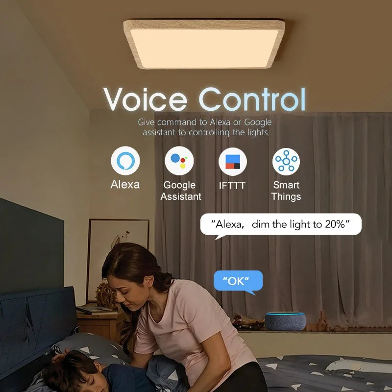 Smart LED Ceiling Lamp - App Voice Control Alexa/Google