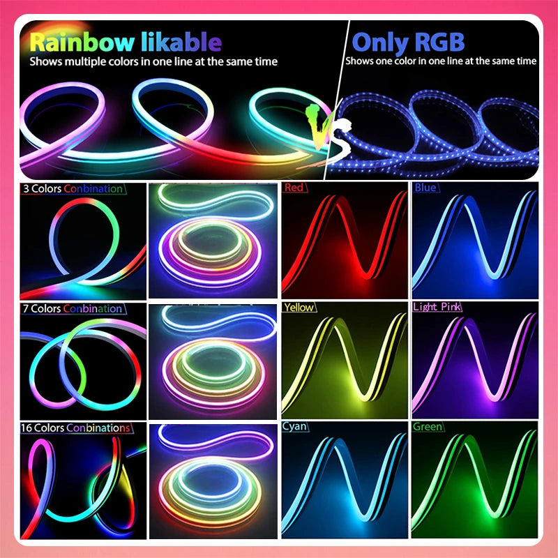 Neon LED Strip Lights RGBIC