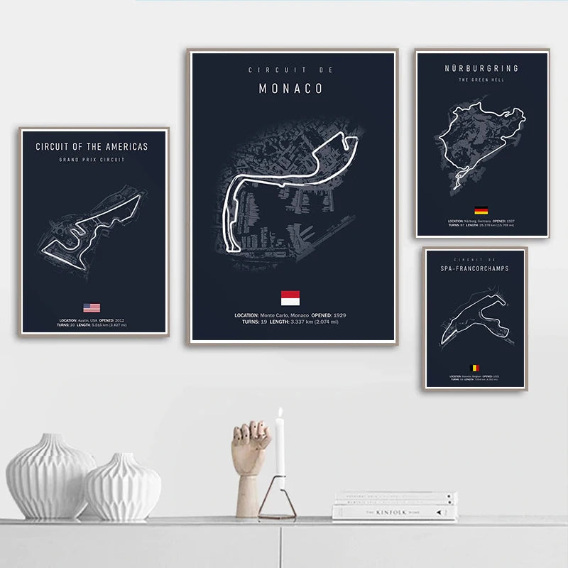 Formula1 Track Circuit Canvas