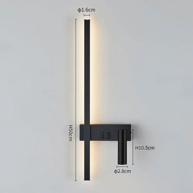 Nordic minimalist modern wall light