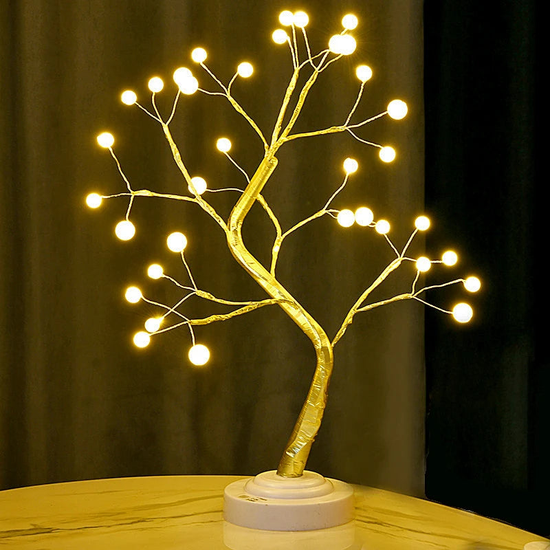 USB/ Battery Powered TableTop Tree Night Light