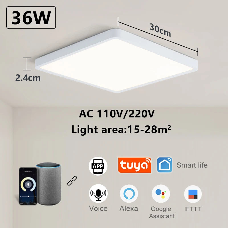 Smart LED Ceiling Lamp - App Voice Control Alexa/Google