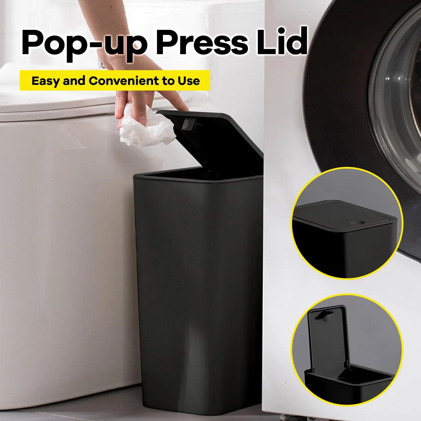 Bathroom Trash Can-10L