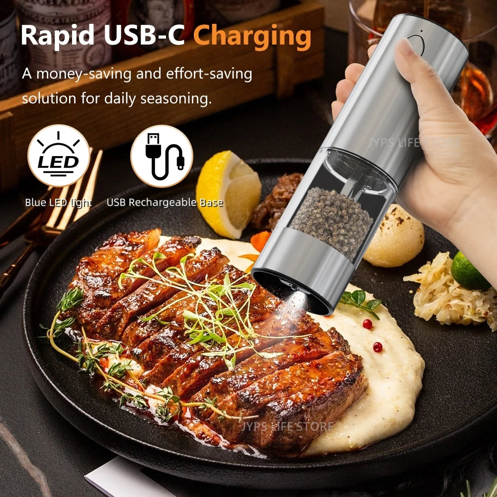 Electric Stainless Steel Salt/ Pepper Grinder