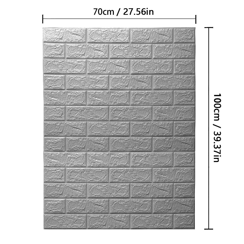 3D Brick Pattern Wallpaper