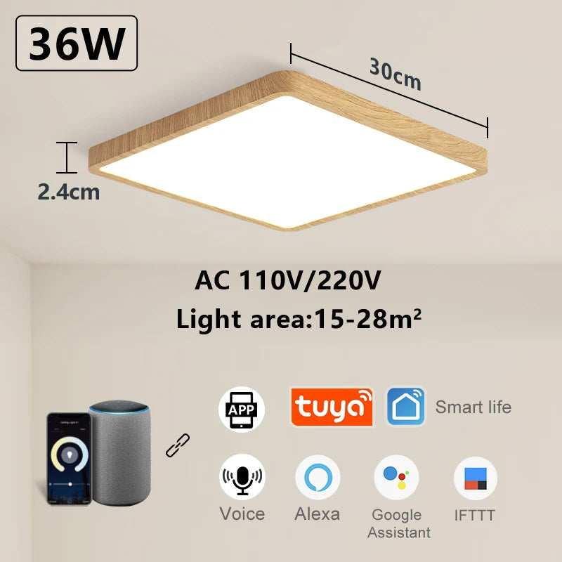 Smart LED Ceiling Lamp - App Voice Control Alexa/Google