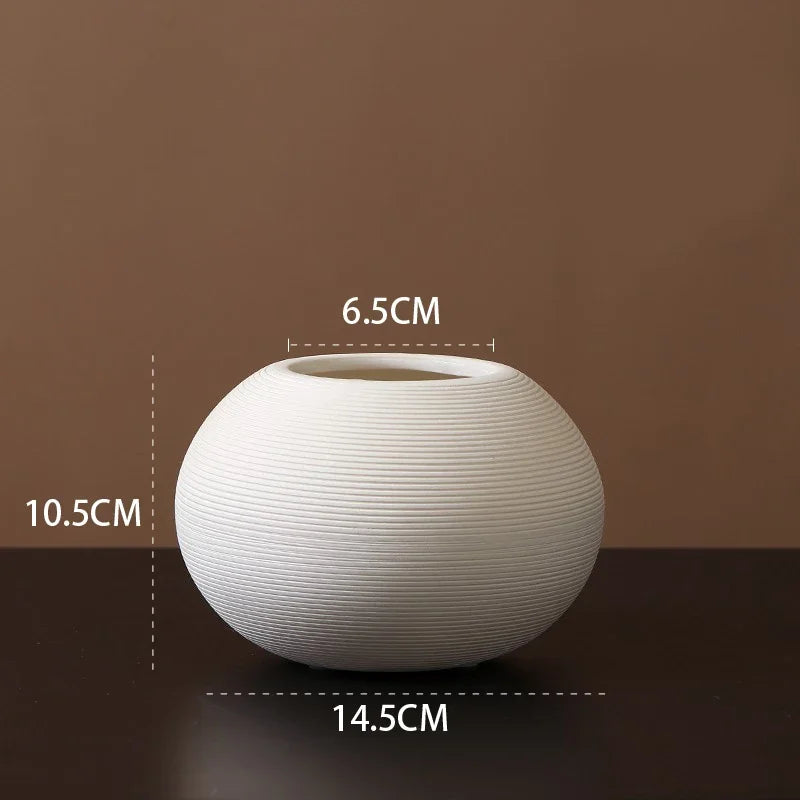 Minimalist Handmade Ceramic Art Zen Vase