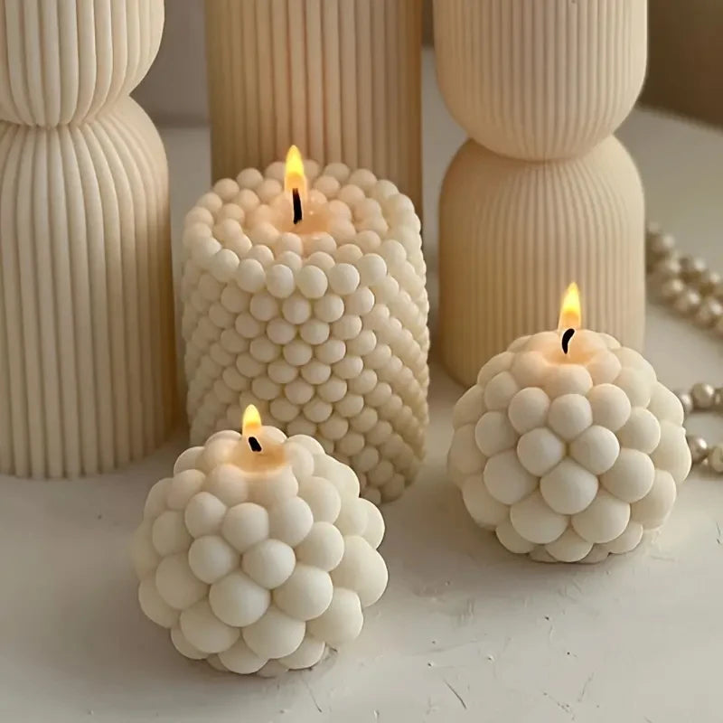 3D Silicone Bubble Candle MOULD