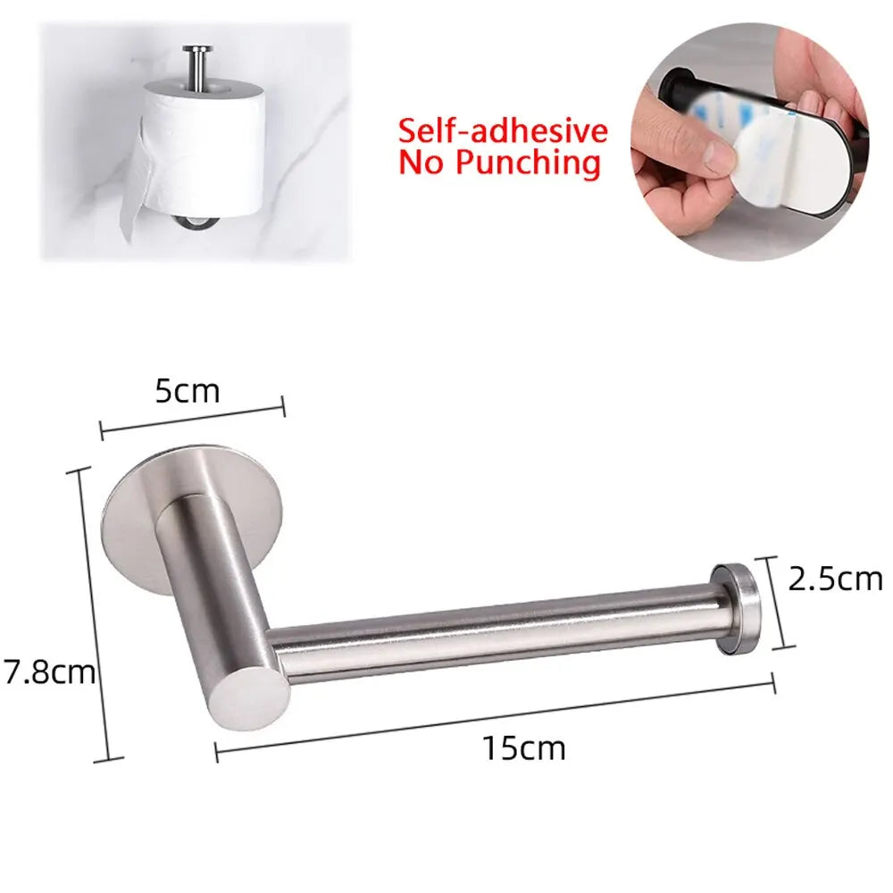 No Drill Toilet Paper Holder