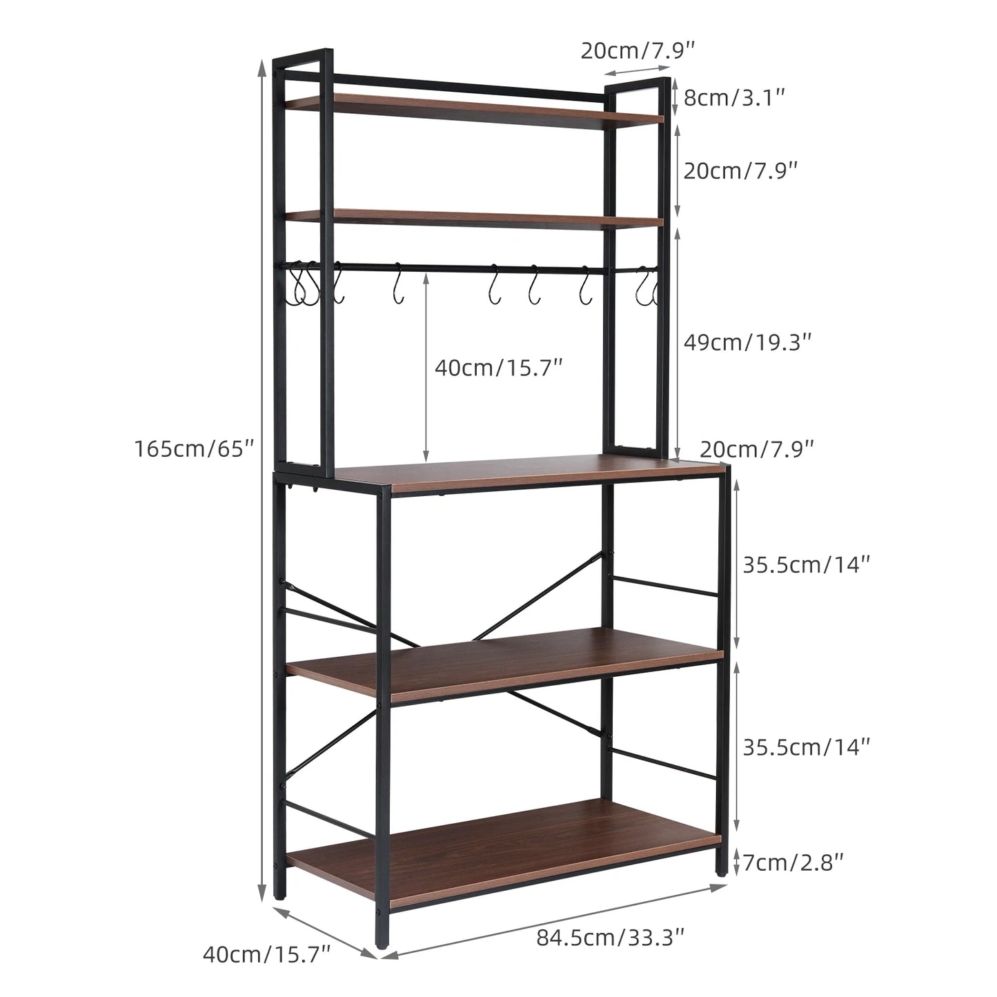 Industrial Style Kitchen Rack