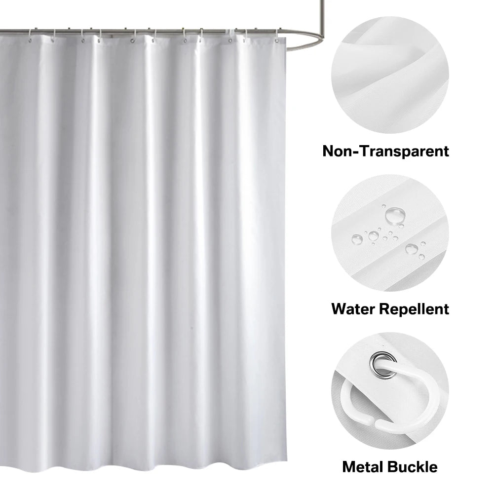 Heavy Duty Solid Shower Curtain