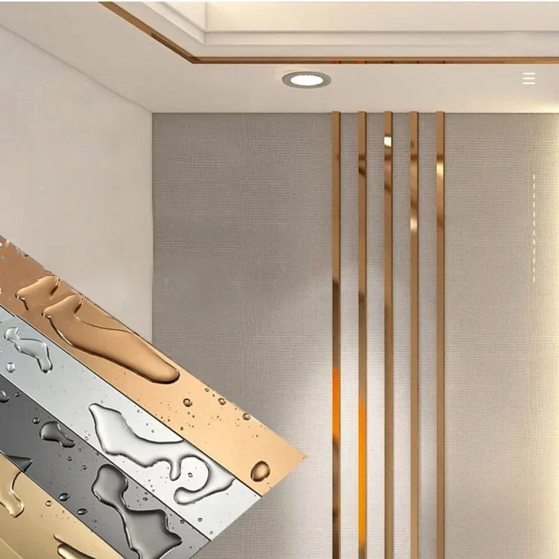 Stainless Steel Wall Strip Sticker